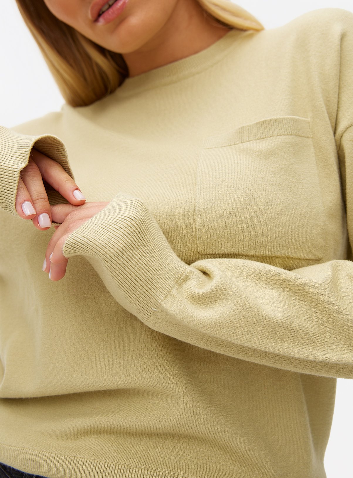 Light Khaki Soft Touch Core Jumper 14 - Image 2 thumbnail